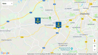 Anfahrtskarte mit 2 gleichen Markern&hellip;