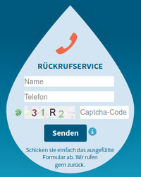 Rückrufformular im individuellen Design&hellip;